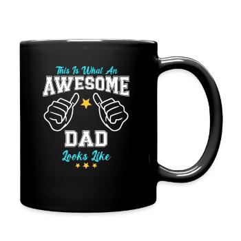 This Is What An Awesome Dad Looks Like - Full Colour Mug - black - Right