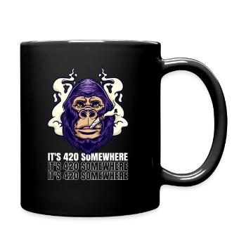 C’est 420 Somewhere Cannabis Weed Smoking THC Ganja - Mug uni - noir - Droite