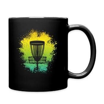 Disc Golf Design Discgolfer Sport Discgolf - Tasse einfarbig - Schwarz - Rechts