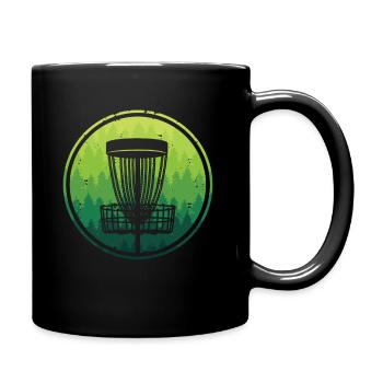 Disc Golf Discgolfer Design Sport Discgolf - Tasse einfarbig - Schwarz - Rechts