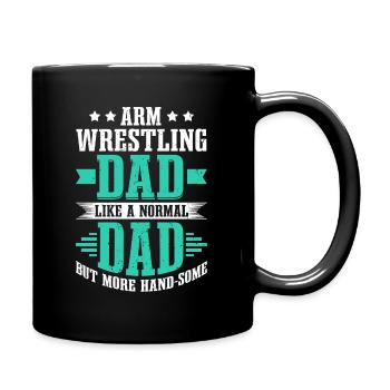 Bras de fer Bras de fer père Bras de fer - Mug uni - noir - Droite
