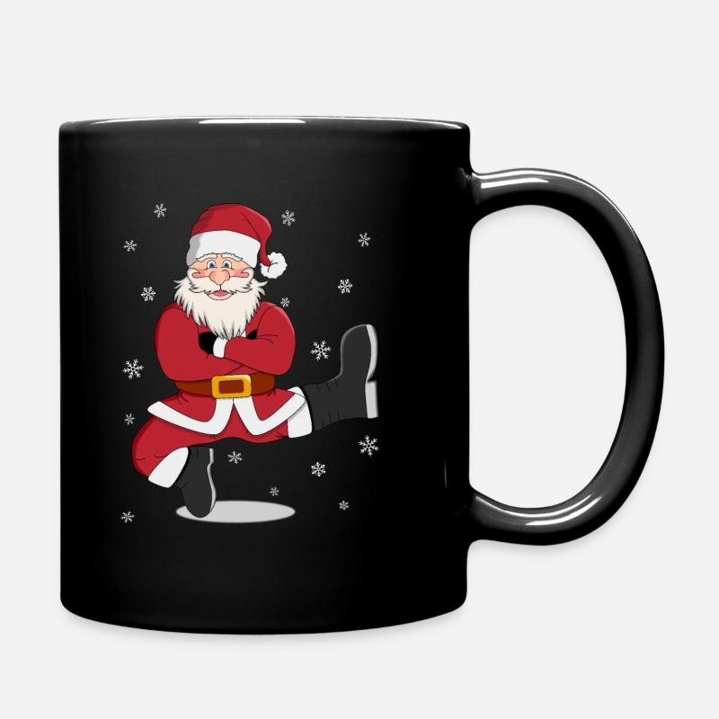 Weihnachtsmann - Tasse einfarbig - Schwarz