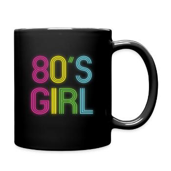 chemise des années 80 pour filles chemise - Mug uni - noir - Droite