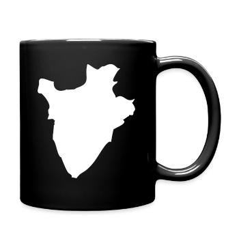 Burundi map flag - Full Colour Mug - black - Right