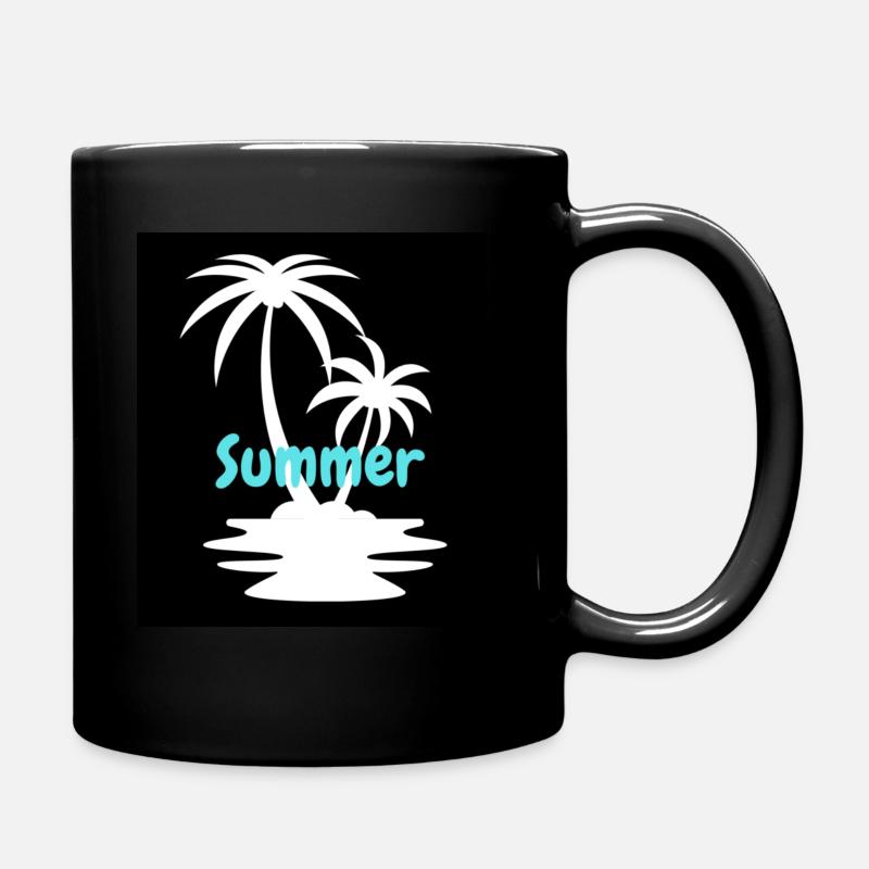 Conception de palmiers d’été - Mug uni - noir