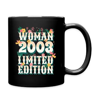 Birthday Woman born in 2003 Woman 20 years - Full Colour Mug - black - Right