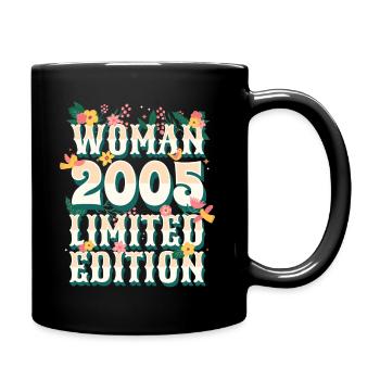 Birthday Woman born in 2005 Woman 18 years old - Full Colour Mug - black - Right