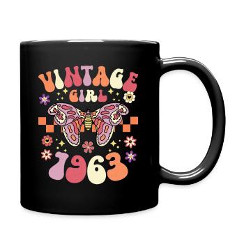 Groovy Et Rétro 1963 Femme 60 Ans Anniversaire - Mug uni - noir - Droite