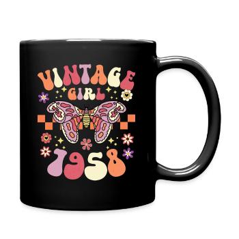 Groovy Et Rétro 1958 Femme 65 Ans Anniversaire - Mug uni - noir - Droite