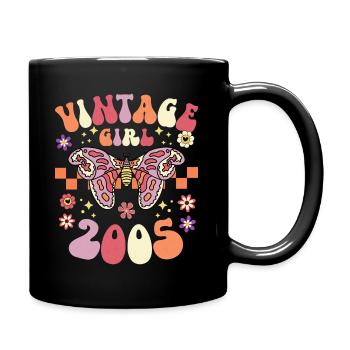 Groovy Et Rétro 2005 Femme 18 Ans Anniversaire - Mug uni - noir - Droite