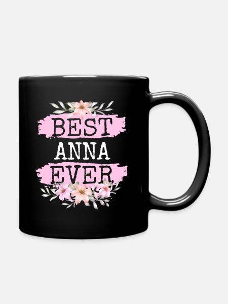 Anna Geschenk Name Geburtstag - Tasse einfarbig - Schwarz