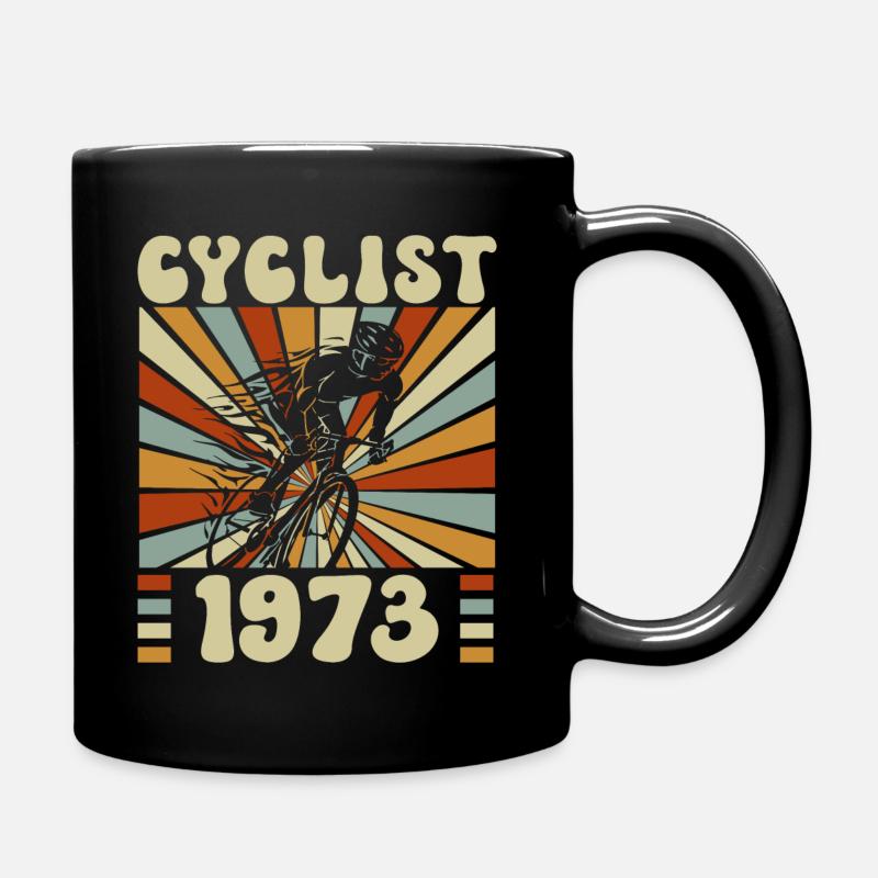 Cycling party born in 1973 50 years anniversary - Full Colour Mug - black