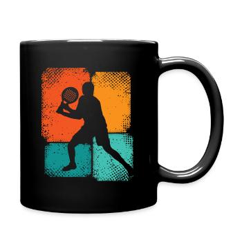 Padel player Padeltennis Retro Paddletennis Padel - Full Colour Mug - black - Right