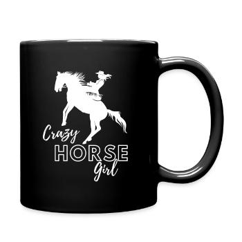 Crazy Horse Girl - Full Colour Mug - black - Right
