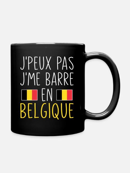 Voyage J'peux Pas J'me Barre En Belgique - Mug uni - noir