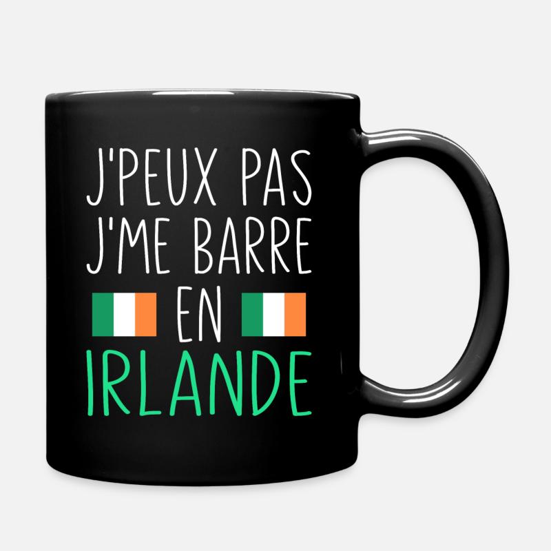 Voyage J'peux Pas J'me Barre En Irlande - Mug uni - noir