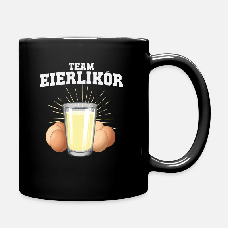 Team Eierlikör Party Crew Saufen - Tasse einfarbig - Schwarz