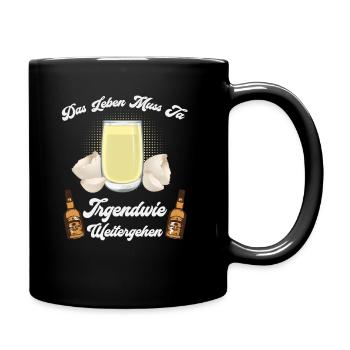 Life has to go on somehow - Full Colour Mug - black - Right