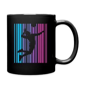 Volleyball Retro Volleyball Player Volleyball Player - Full Colour Mug - black - Right
