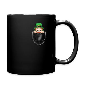 Funny Saint Paddy's Shenanigans Gift IDea - Full Colour Mug - black - Right