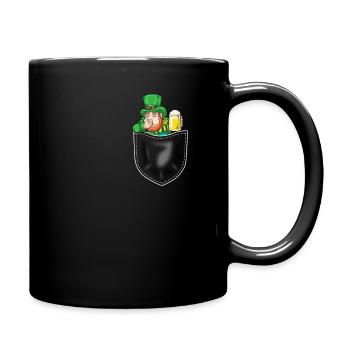 Funny Saint Paddy's Shenanigans Gift IDea - Full Colour Mug - black - Right