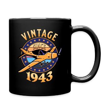 Passionné Aviation 1943 80 Ans Anniversaire - Mug uni - noir - Droite