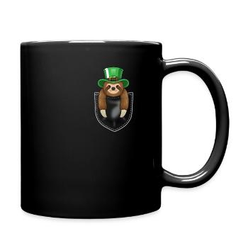 Drôle de paresseux Cadeau de fête de la Saint-Patrick - Mug uni - noir - Droite