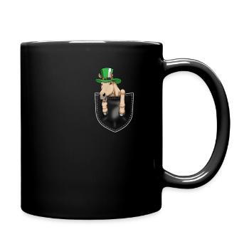 Drôle de cheval Cadeau de fête de la Saint-Patrick - Mug uni - noir - Droite