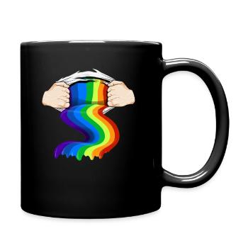 Lgbt Lgbtq Gay Lesbienne Arc-en-ciel - Mug uni - noir - Droite
