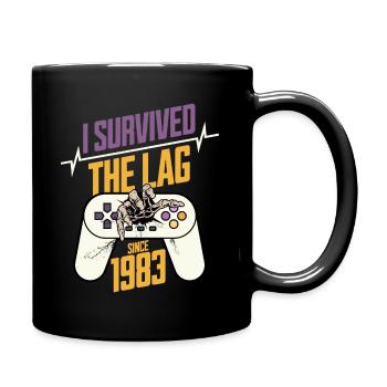 Geek Né En 1983 Anniversaire Gamer 40 Ans - Mug uni - noir - Droite