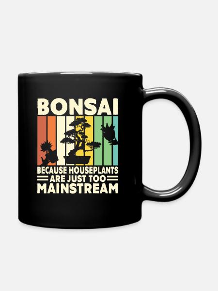 Funny Bonsai Gardener Zen Japan Lover Gift - Full Colour Mug - black