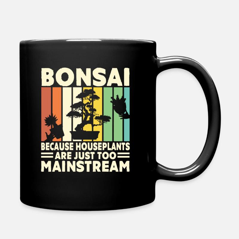 Funny Bonsai Gardener Zen Japan Lover Gift - Full Colour Mug - black