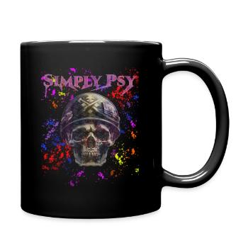 Simply Psy - Tasse einfarbig - Schwarz - Rechts