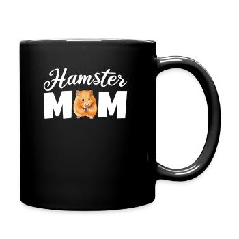 Hamster Haustier Sprüche Meerschweinchen - Tasse einfarbig - Schwarz - Rechts