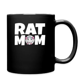 Haustier Ratte Hausmaus Ratten Geschenk - Tasse einfarbig - Schwarz - Rechts