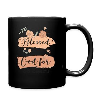 Birthday 56 Gift Quote Funny - Full Colour Mug - black - Right