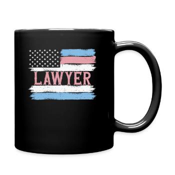 US Pride Legal Officer Judgement Gift Idea - Full Colour Mug - black - Right