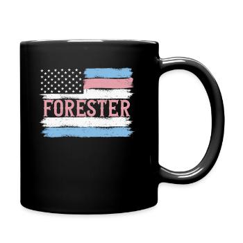 Idée cadeau du bûcheron de la fierté américaine - Mug uni - noir - Droite