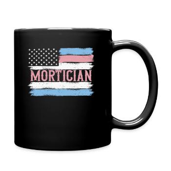 US Pride Undertaker Funeral Director Gift Idea - Tasse einfarbig - Schwarz - Rechts