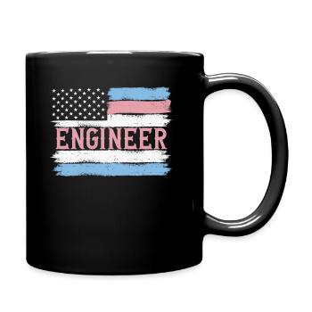 Idée cadeau de mécanicien technicien de la fierté américaine - Mug uni - noir - Droite