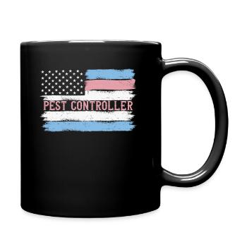 US Pride Exterminator Bug Killer Gift Idea - Tasse einfarbig - Schwarz - Rechts