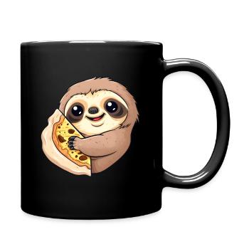 Pizza Sloth Pizza Lover - Full Colour Mug - black - Right