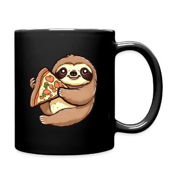 Pizza Sloth Pizzeria Pizza Lovers - Mug uni - noir - Droite