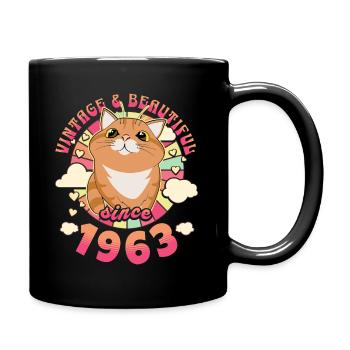Femme Vintage Magnifique 1963 60 Ans Anniversaire - Mug uni - noir - Droite