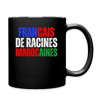 Francais De Racines Marocaines Franco Marocain - Mug uni - noir - Droite