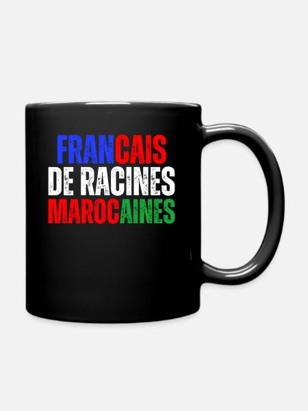 Francais De Racines Marocaines Franco Marocain - Mug uni - noir