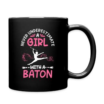 Twirling Rod Majorette Baton Rod Turning - Mug uni - noir - Droite
