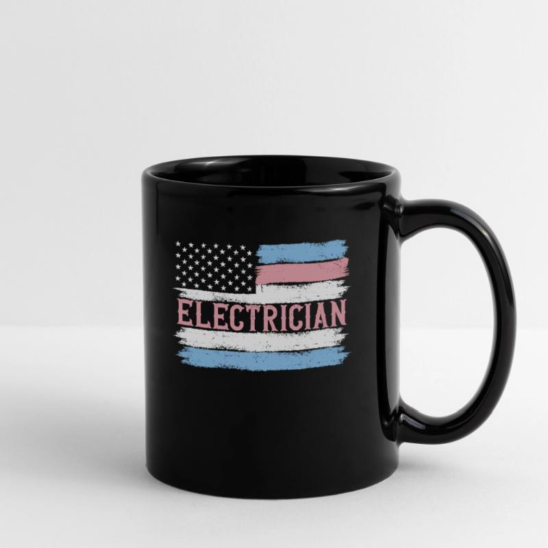 US Pride Lineman Electronics Technician Idée cadeau Mug uni