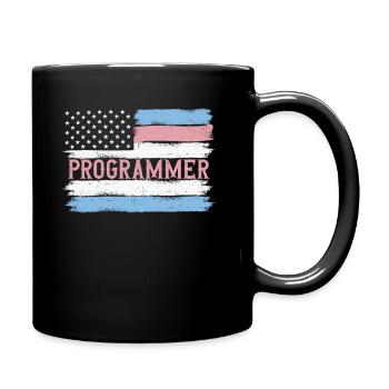 US Pride Web Developer Informatics Gift Idea - Tasse einfarbig - Schwarz - Rechts