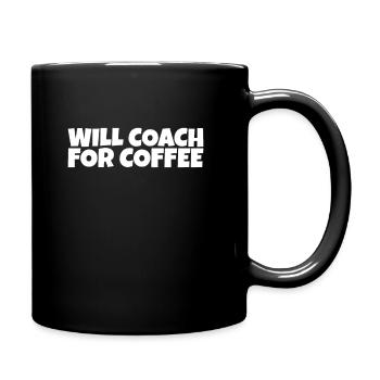 Coaching Mentor Instructor Coffee Lover Gift - Tasse einfarbig - Schwarz - Rechts